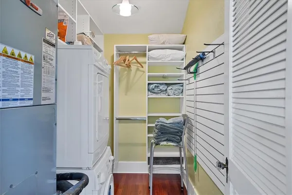 a view of storage and utility room