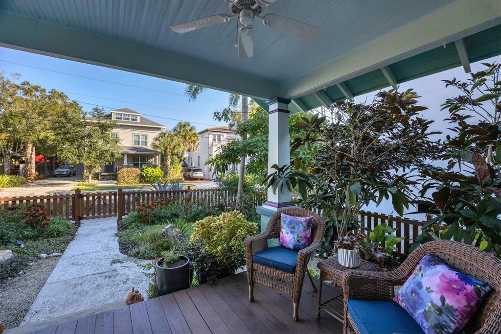 1716 Oak Street Sarasota, FL 34236 - Photo 34 of 49 a outdoor living space with furniture and garden view