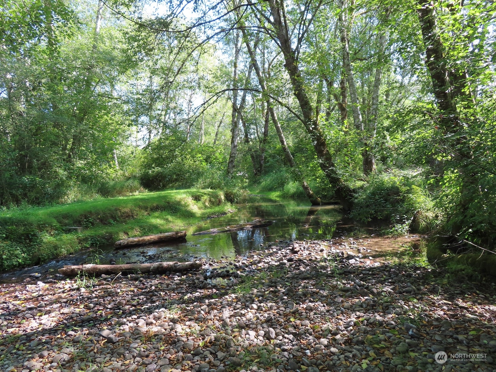 654 Shanklin Road Onalaska, WA 98570 - Photo 2 of 20 a view of a lake with a yard and large trees