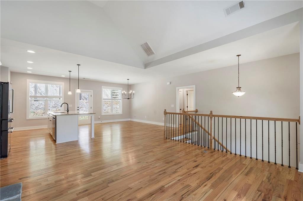 17 Pinoak Trail Cartersville, GA 30121 - Photo 8 of 37 a view of kitchen with furniture and wooden floor