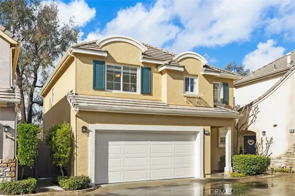 a front view of a house