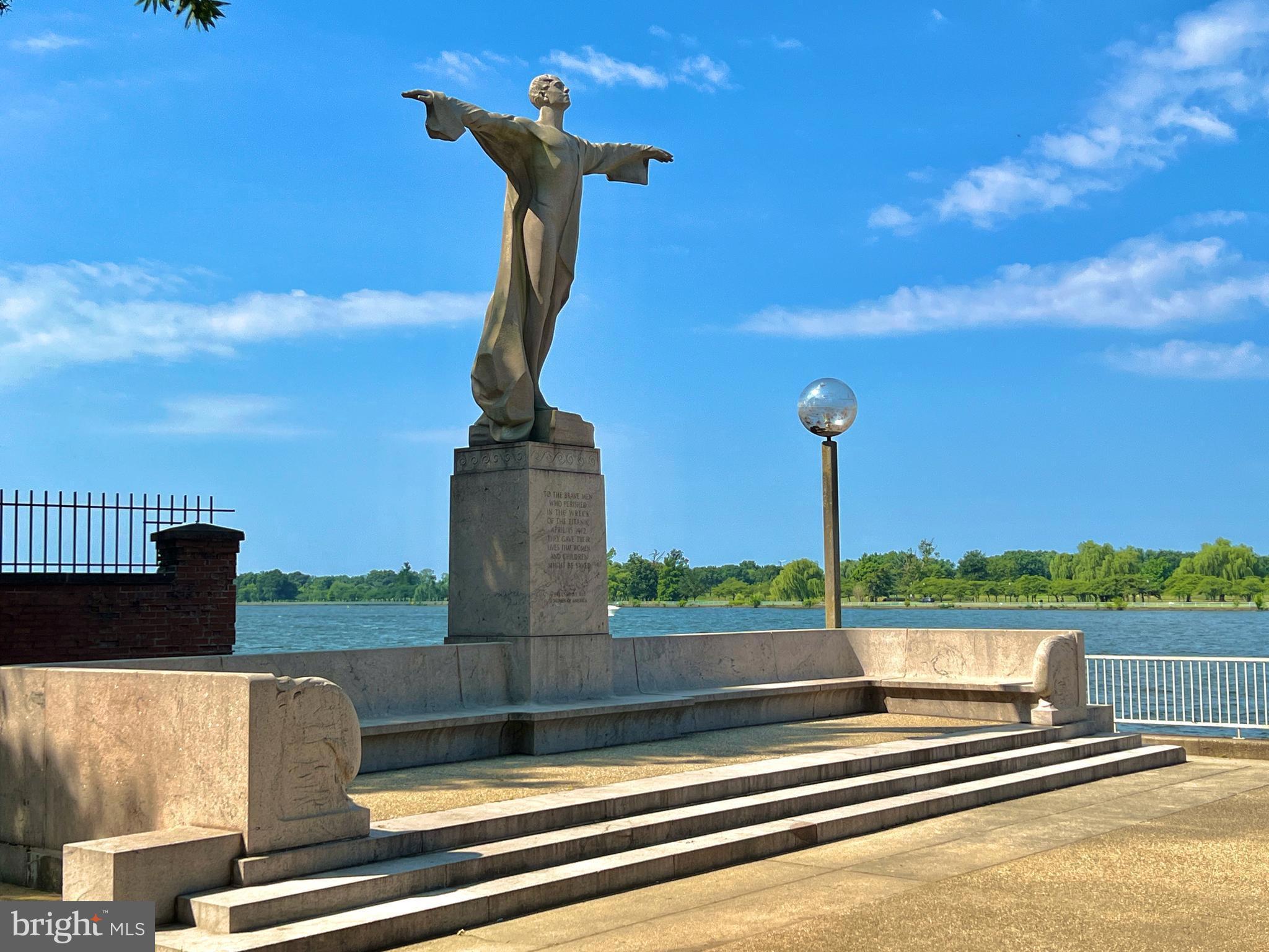 430 M Street Southwest, Unit N502 Washington, DC 20024 - Photo 24 of 27 a view of a swimming pool with a terrace and city view