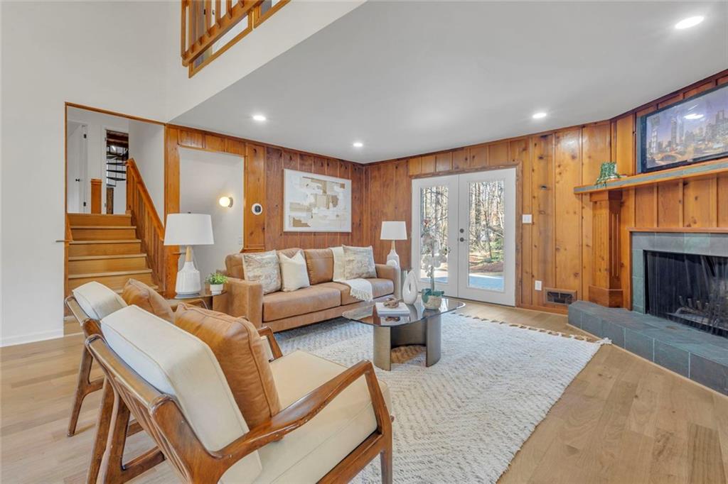 260 Devilla Trace Fayetteville, GA 30214 - Photo 9 of 47 a living room with furniture and a fireplace