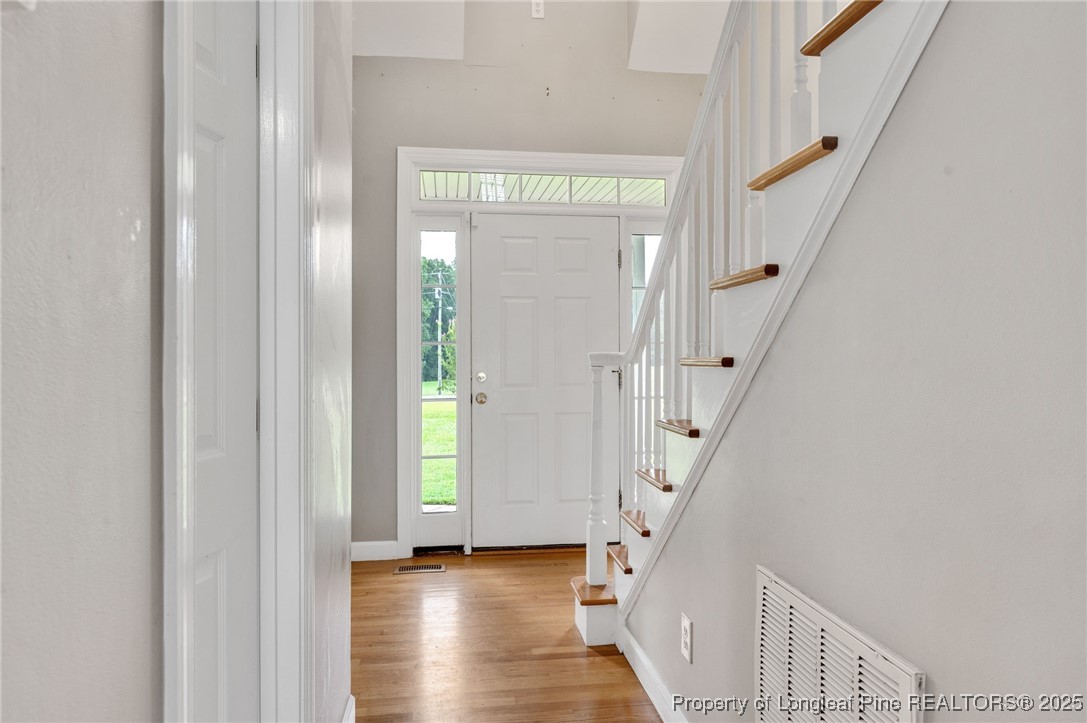 5247 Old Stage Road North Angier, NC 27501 - Photo 7 of 42 a view of entryway with wooden floor