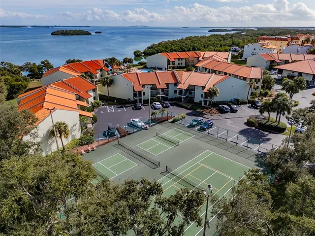 an outdoor space with patio