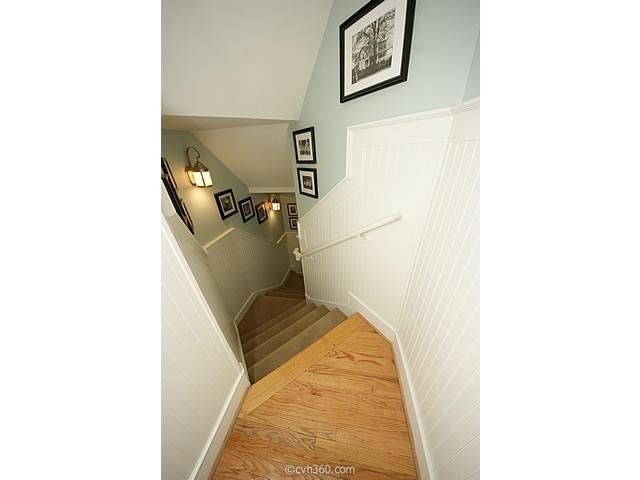 3501 Henrietta Hartford Road Mount Pleasant, SC 29466 - Photo 39 of 50 Basement Stairs with Wainscotting