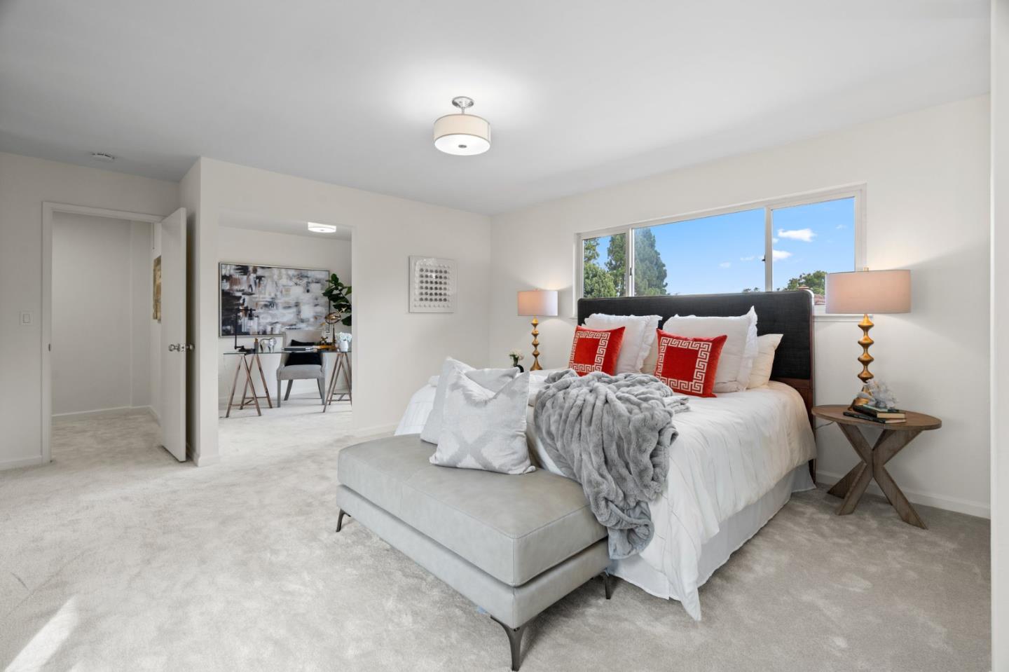 1032 Strayer Drive San Jose, CA 95129 - Photo 21 of 31 a bedroom with a bed and table chair