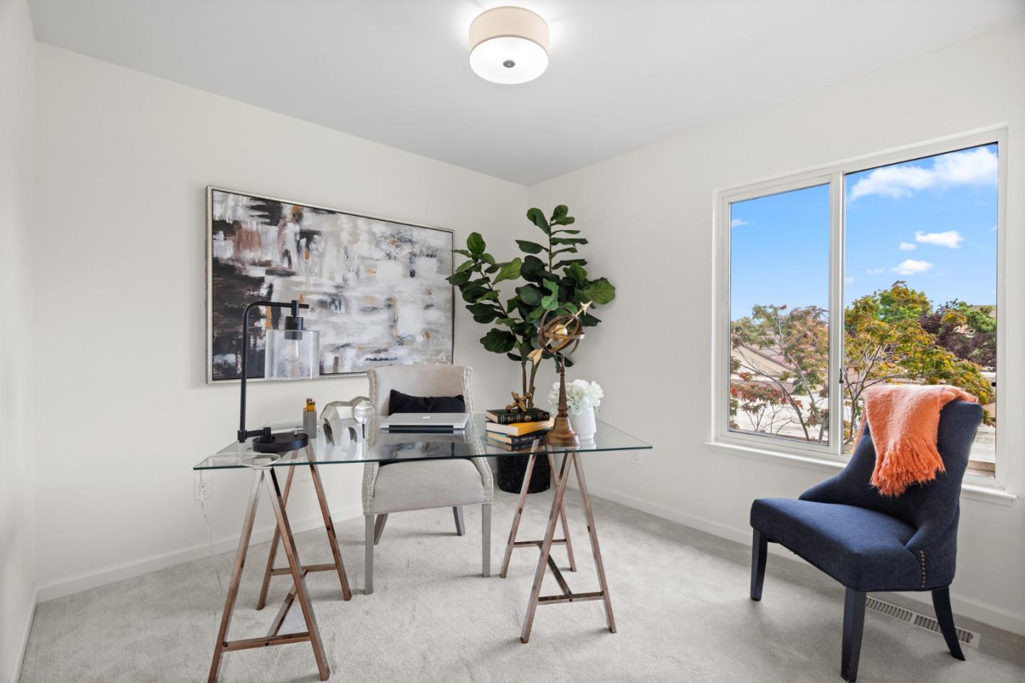 1032 Strayer Drive San Jose, CA 95129 - Photo 22 of 31 a view of workspace with furniture and window
