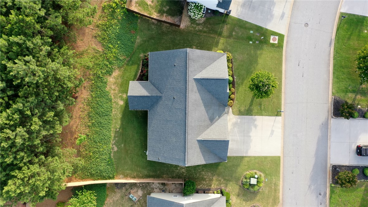 1012 Whirlaway Circle Anderson, SC 29621 - Photo 24 of 25 An aerial perspective reveals a well-maintained home with ample surrounding green space and convenient road access.