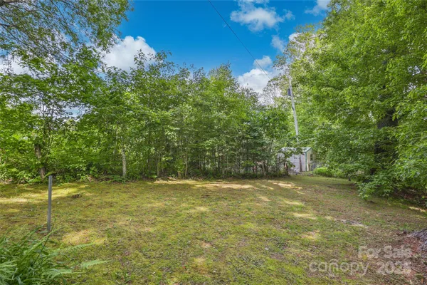a house view with a garden space
