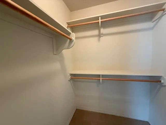 a close up view of racks on the wall