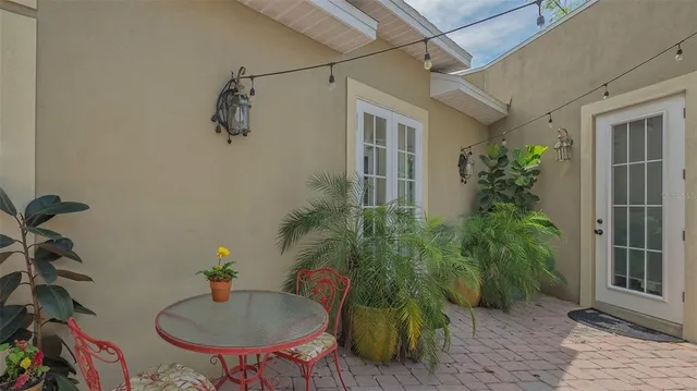 a house with trees in front of it