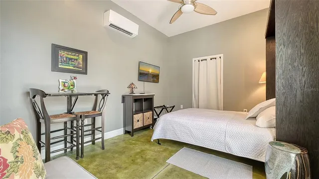 a view of a lake with houses