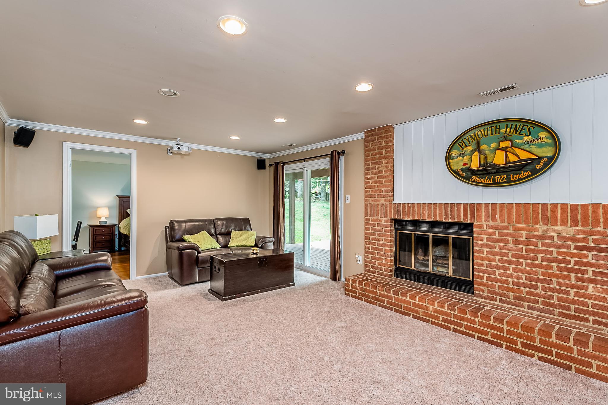 7209 Kindler Road Columbia, MD 21046 - Photo 27 of 42 Family Room with wood burning fireplace