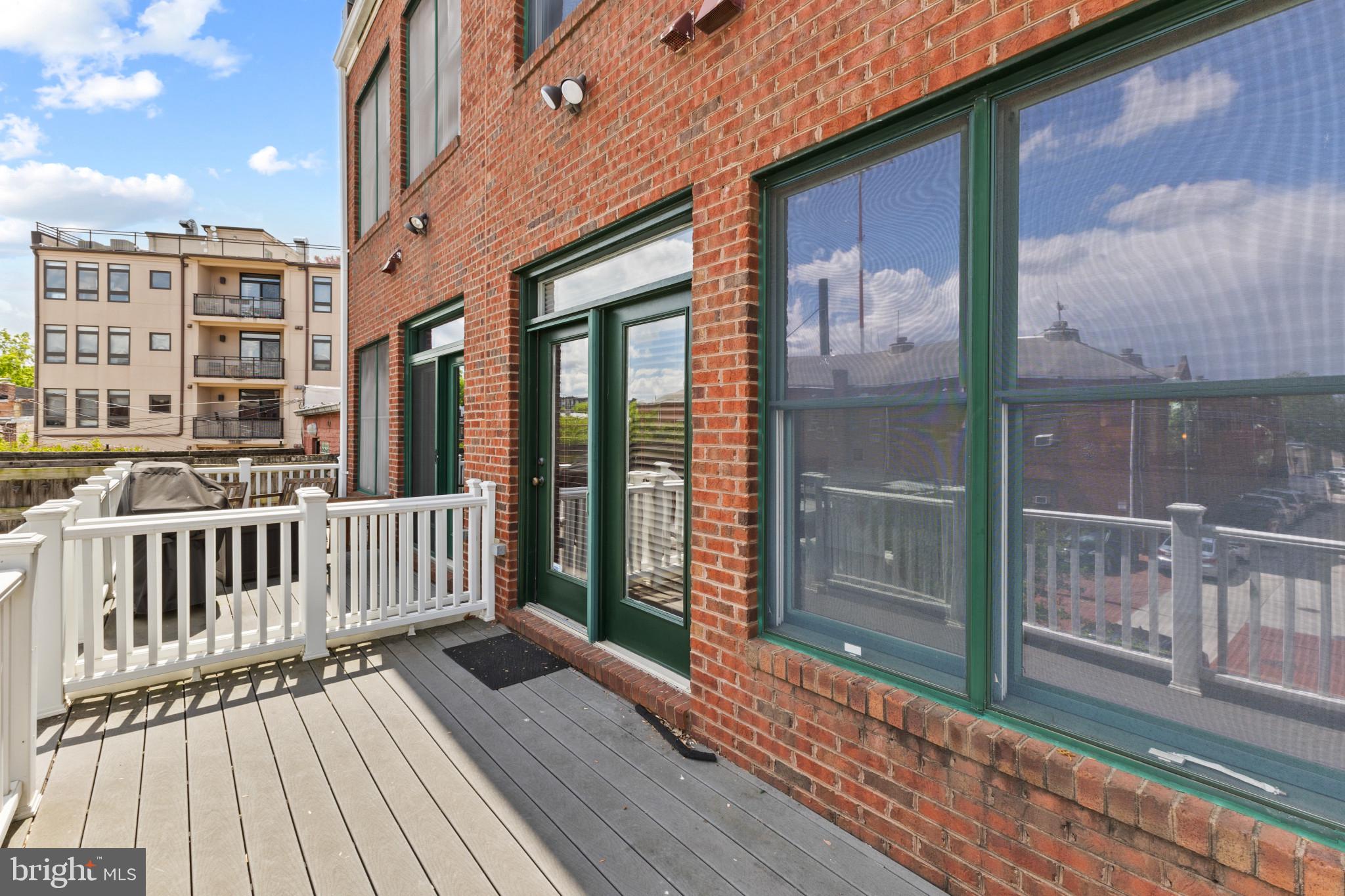 526 13th Street Southeast, Unit B Washington, DC 20003 - Photo 32 of 33 Charming brick facade with inviting deck.