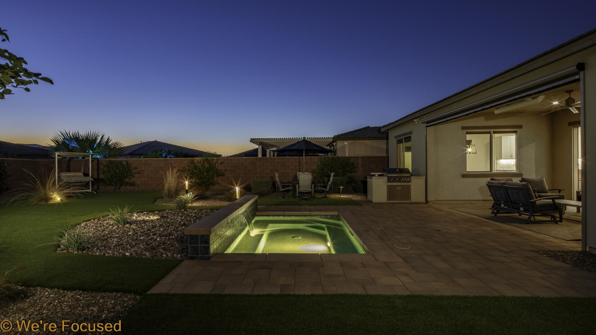 50845 Bee Canyon Drive Indio, CA 92201 - Photo 41 of 74 a view of a house with swimming pool yard and furniture