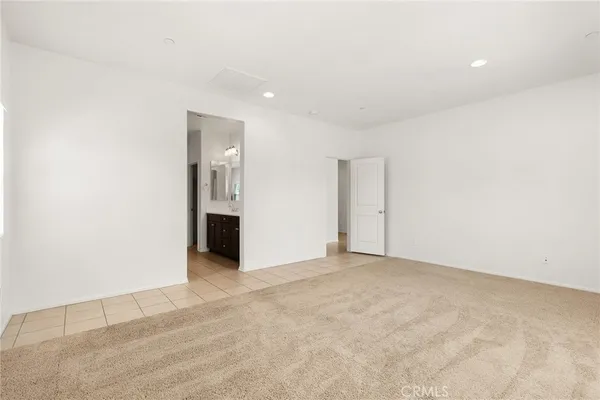 an empty room with a natural light