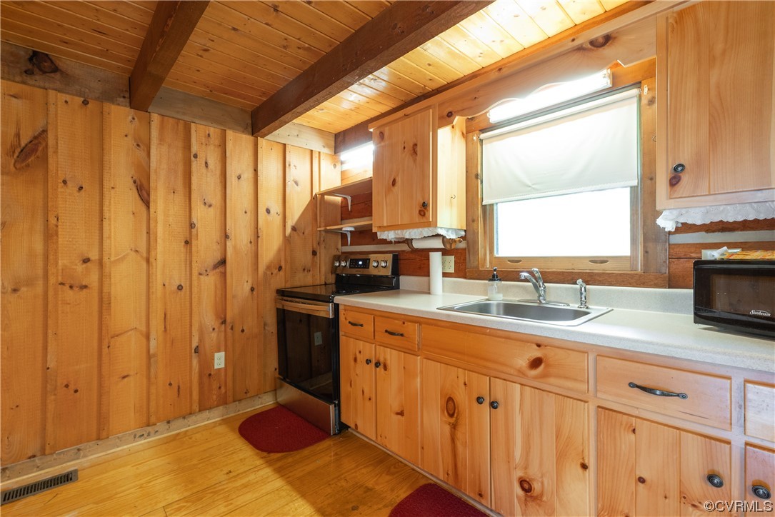 2095 Eureka Mill Road Keysville, VA 23947 - Photo 31 of 43 a kitchen with sink cabinets and window