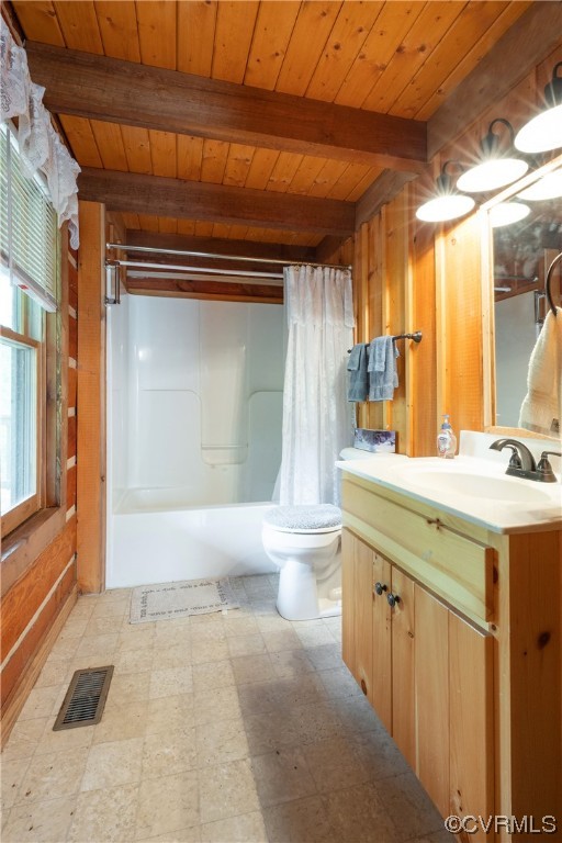 2095 Eureka Mill Road Keysville, VA 23947 - Photo 37 of 43 a bathroom with a double vanity sink toilet and a tub