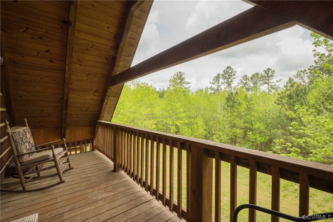 2095 Eureka Mill Road Keysville, VA 23947 - Photo 42 of 43 a view of a balcony with chairs