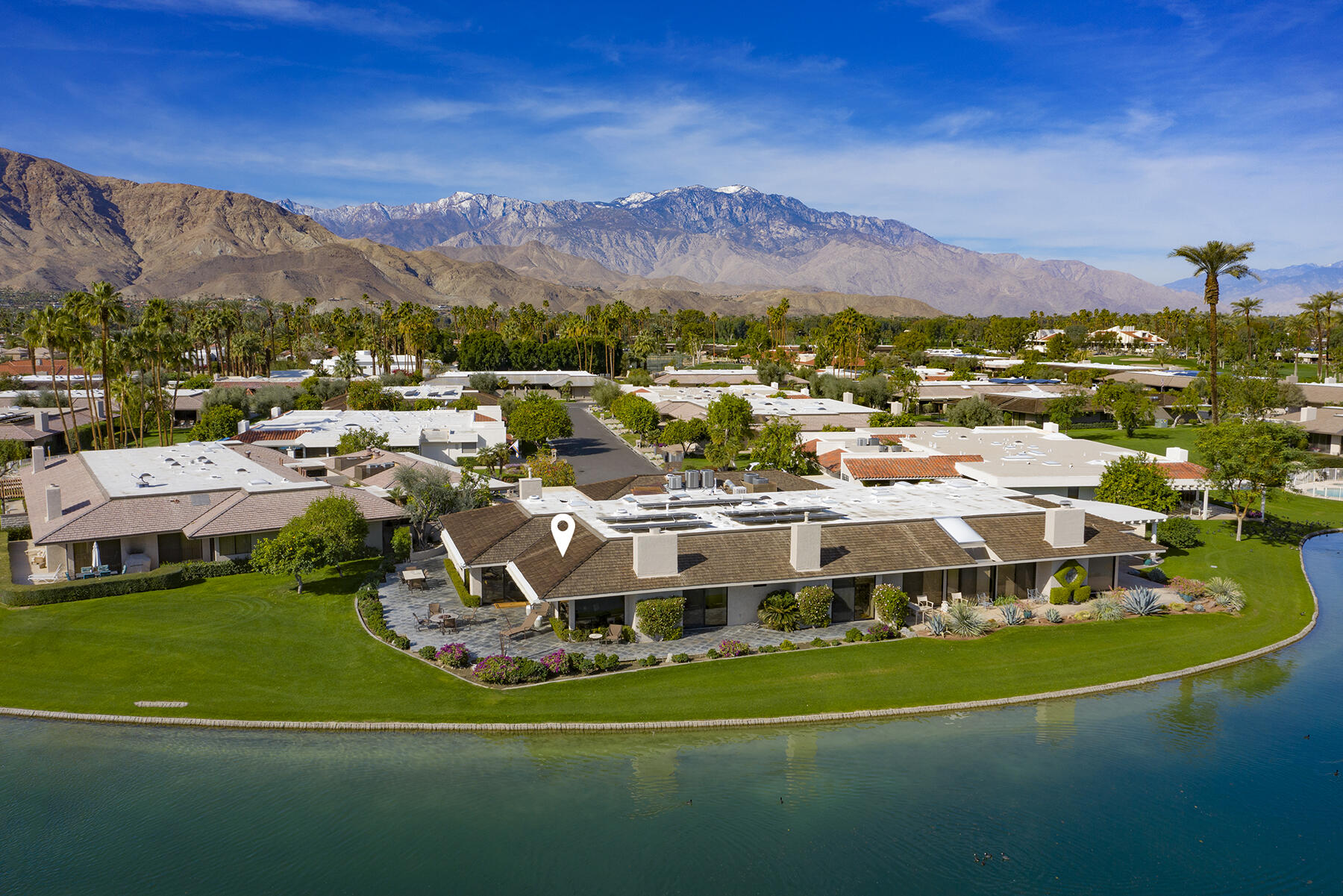 8 Rutgers Court Rancho Mirage, CA 92270 - Photo 51 of 57 a view of a city with mountains in the background