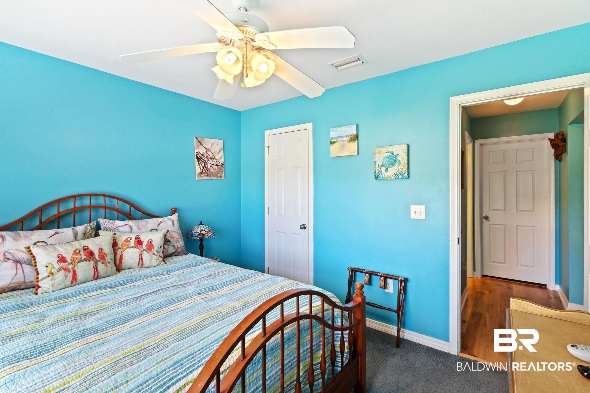 16898 Sugar Loop Foley, AL 36535 - Photo 44 of 67 Bedroom featuring ceiling fan and hardwood / wood-style flooring