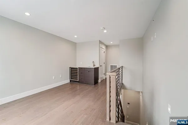 a view of a hallway with entryway