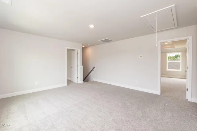 front view of a building with a yard