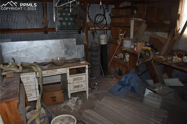 a view of storage and utility room