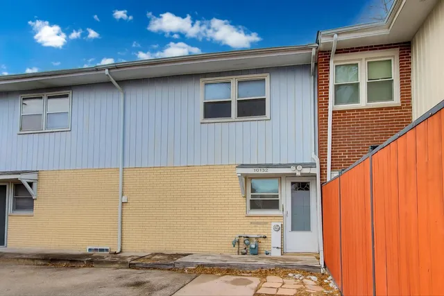 a view of a house with a patio