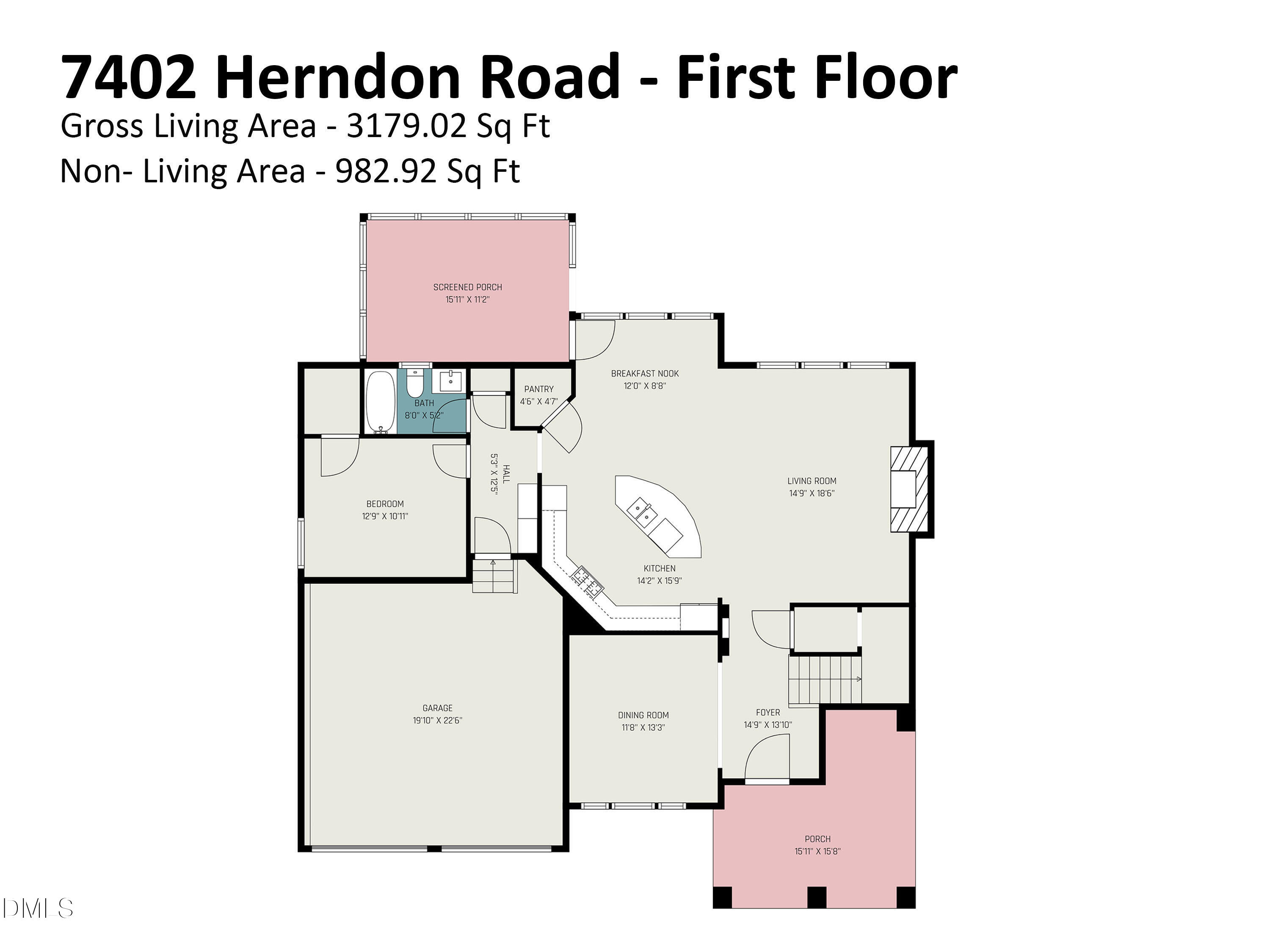 7402 Herndon Road Durham, NC 27713 - Photo 37 of 39 7402 Herndon Road - First Floor