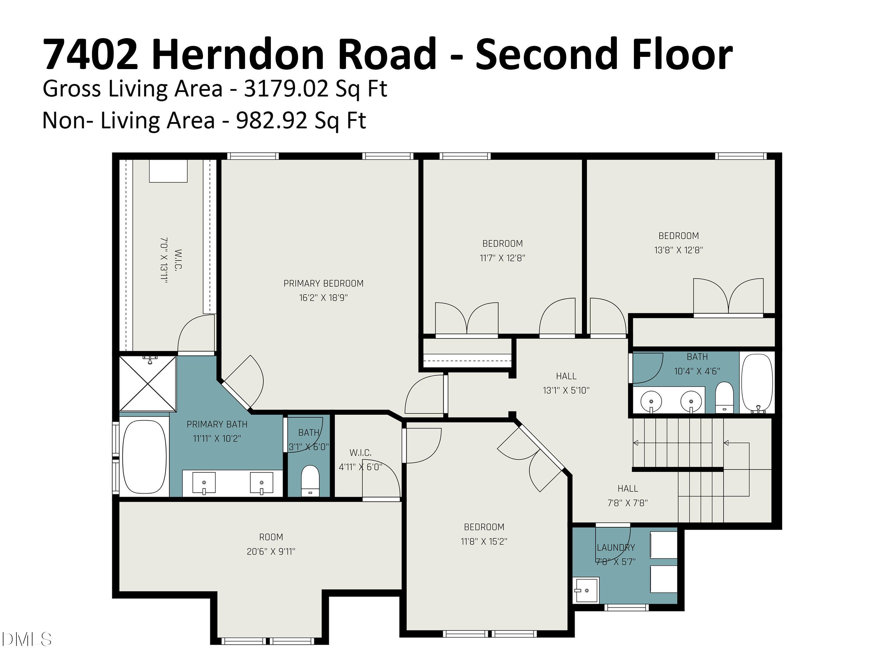 7402 Herndon Road Durham, NC 27713 - Photo 38 of 39 7402 Herndon Road - Second Floor