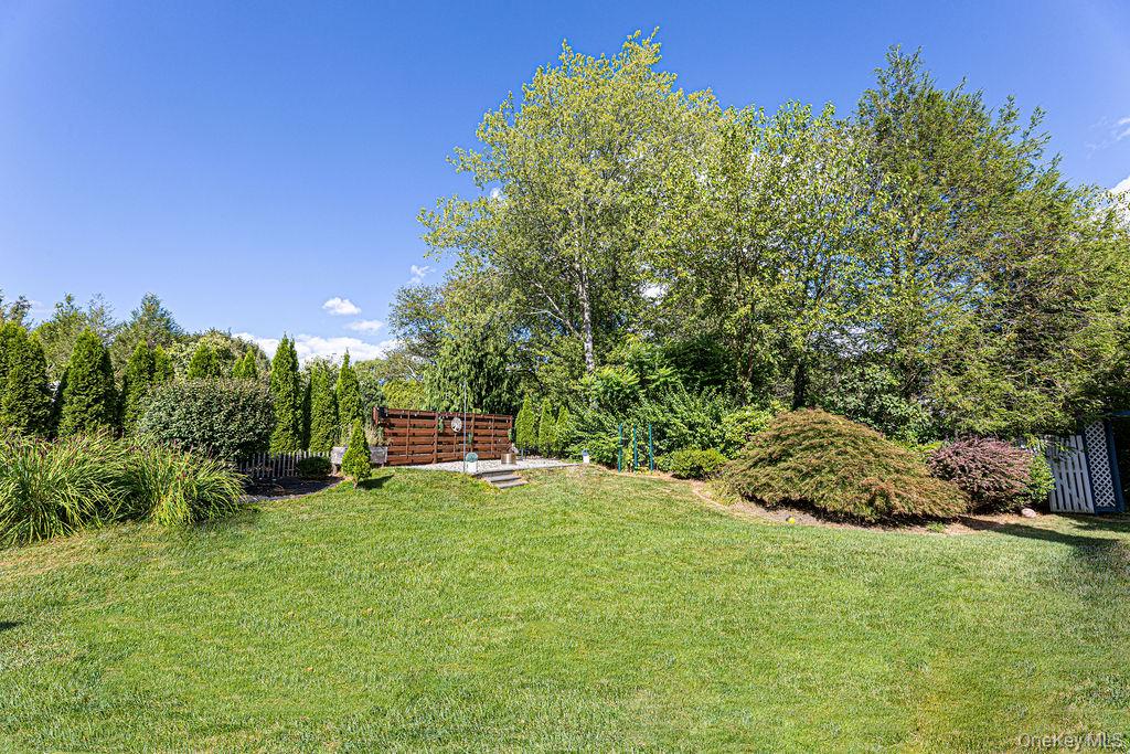 8 Cale Road Amawalk, NY 10501 - Photo 43 of 47 a view of a backyard with plants and a tree