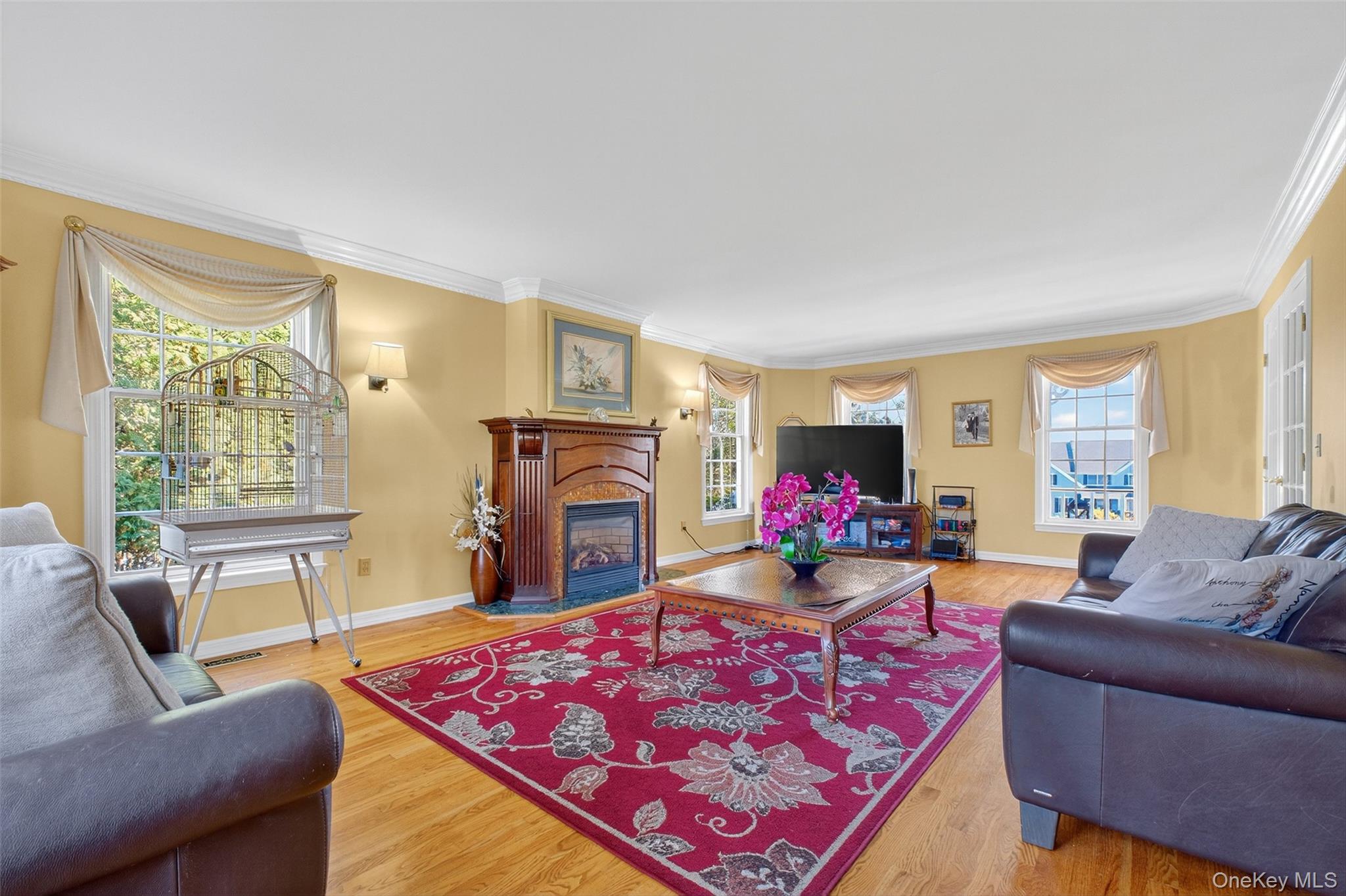 8 Cale Road Amawalk, NY 10501 - Photo 7 of 47 a living room with furniture and a fireplace