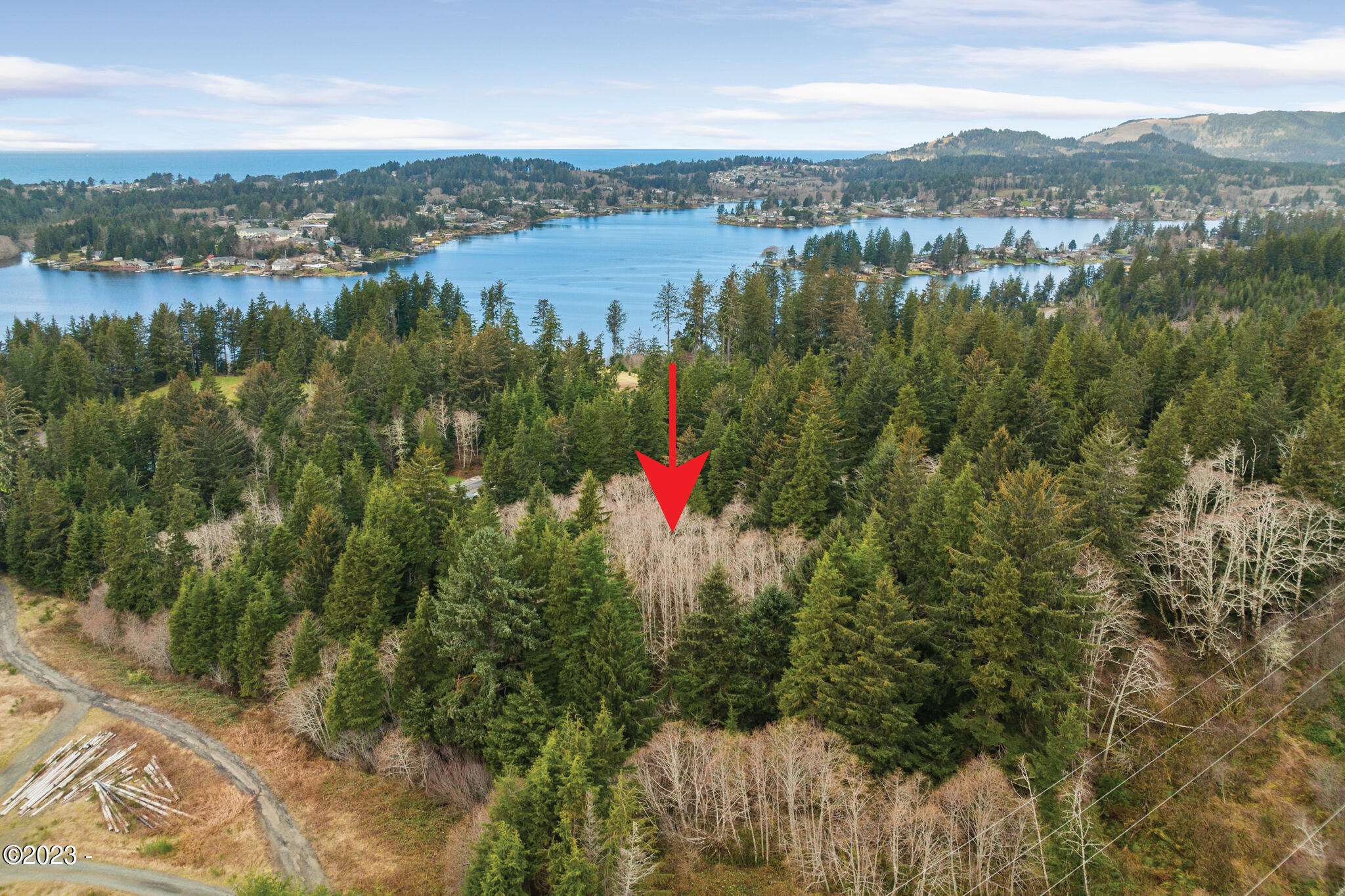 1002 Northeast East Devils Lake Road Otis, OR 97368 - Photo 2 of 7 Aerial of Lot