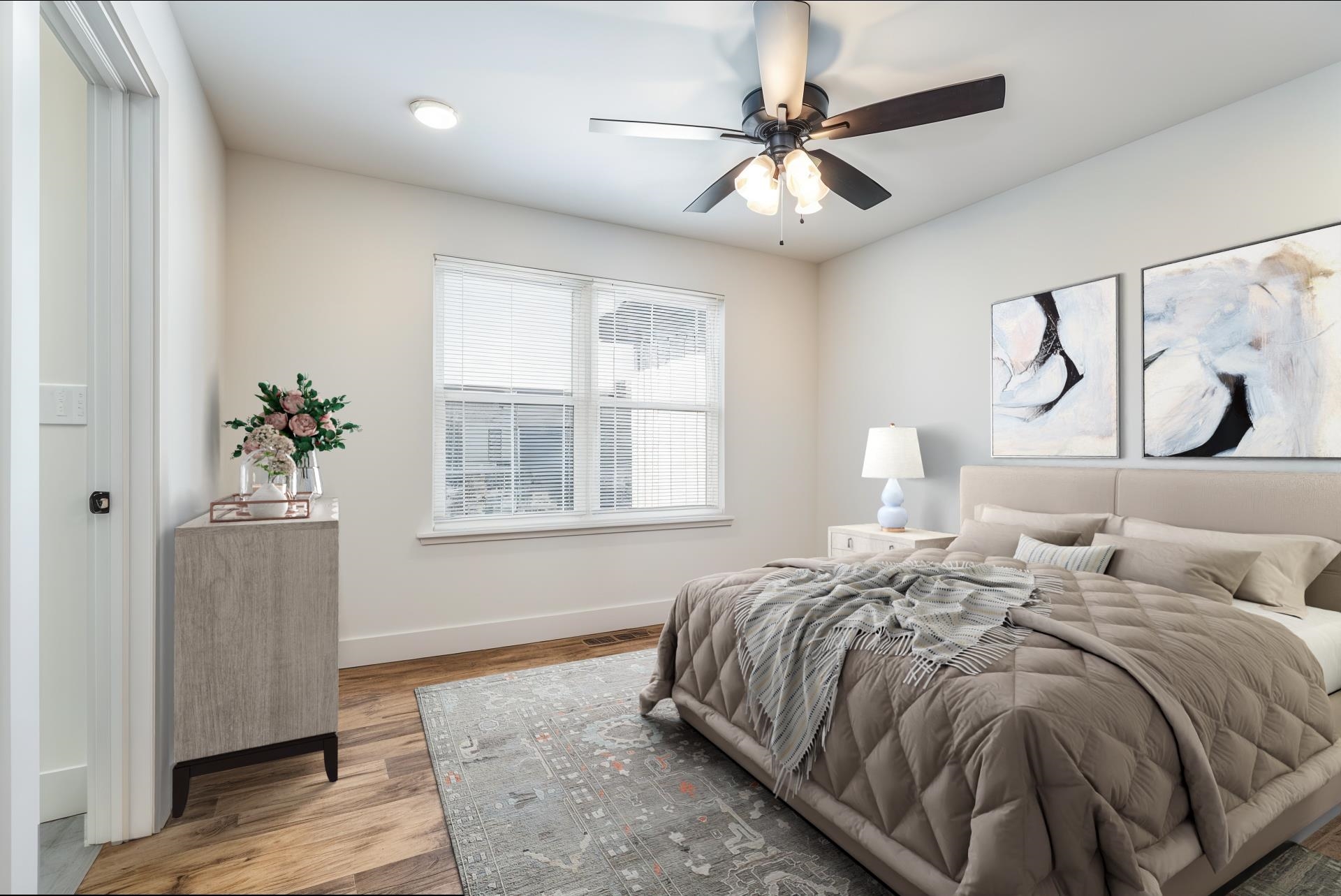 30 Field Court Bridgewater, VA 22812 - Photo 36 of 65 a bedroom with bed and wooden floor