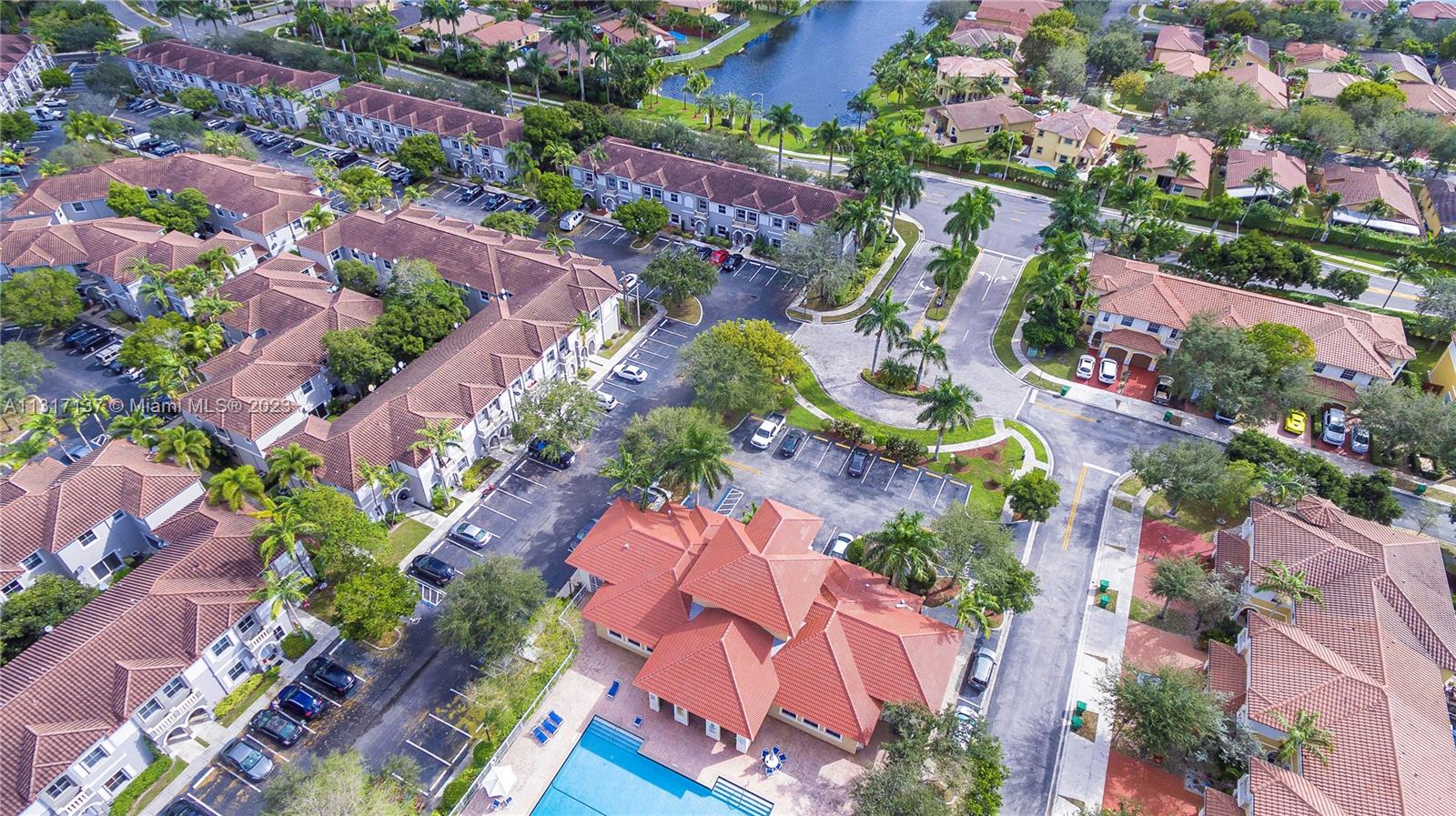 4971 Southwest 140th Terrace, Unit 6 Miramar, FL 33027 - Photo 21 of 24 an aerial view of a city