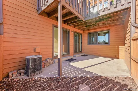 a view of a backyard of a house