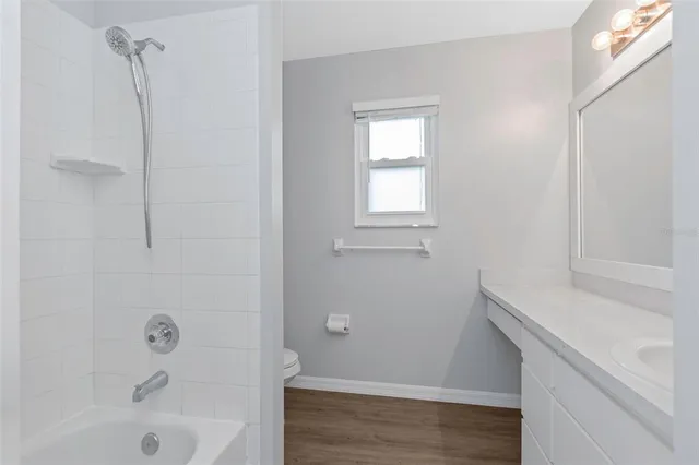 wooden floor with work place