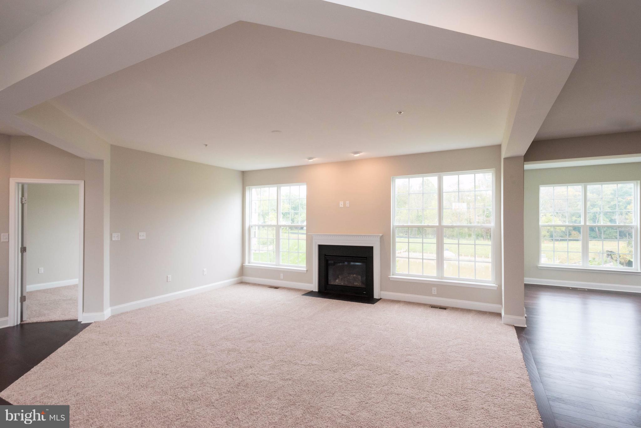 9766 Powder Hall Road Perry Hall, MD 21128 - Photo 7 of 30 an empty room with fireplace and windows