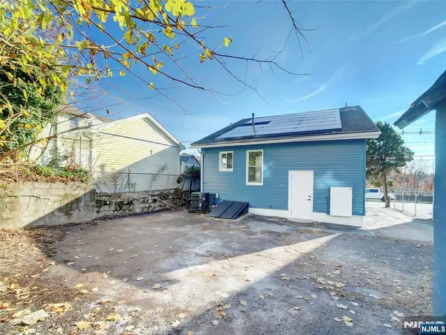 a view of a house with a patio