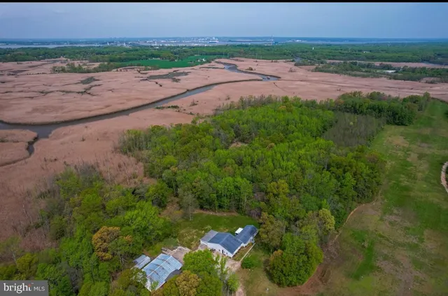 an aerial view of a beach