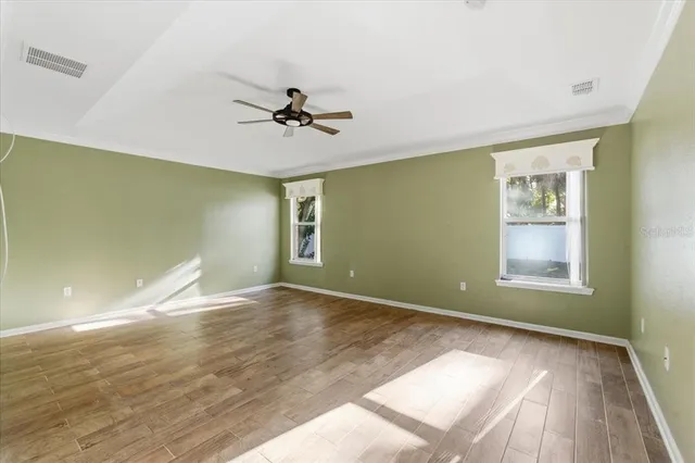 wooden floor in an empty room