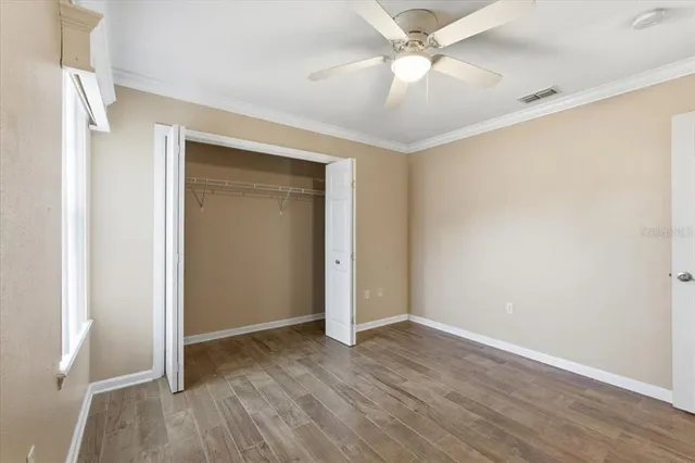 a view of a room with closet