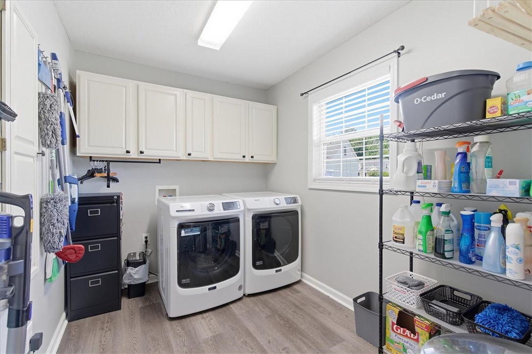 166 Amberwood Drive Anderson, SC 29621 - Photo 9 of 38 This dedicated laundry space offers practical convenience for daily chores.