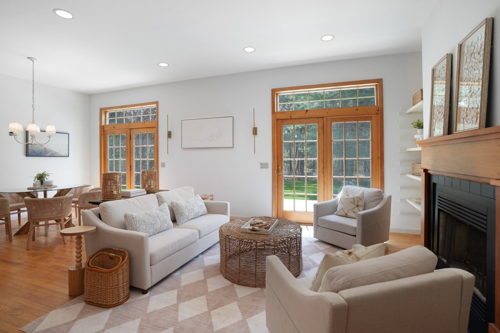 2 Cosmos Way Edgartown, MA 02539 - Photo 5 of 29 a living room with furniture and a fireplace