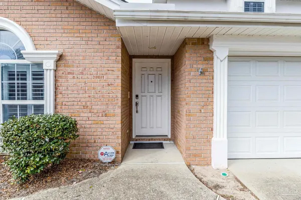 a view of front door of house