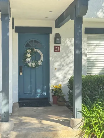 a view of a entryway door of the house
