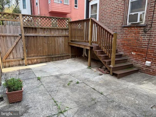 a view of wooden fence