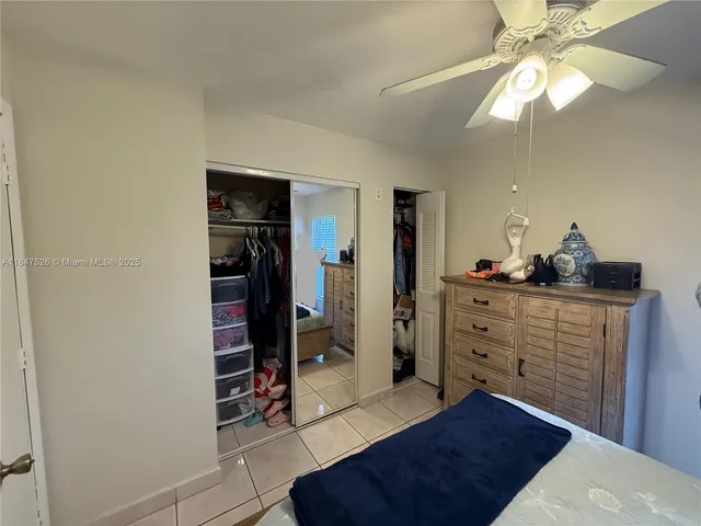 a room with closet and cabinets